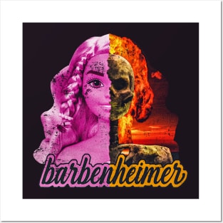 barbie x oppenheimer 2023 barbenheimar Posters and Art